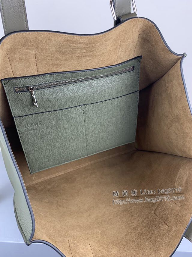 LOEWE包包 羅意威Buckle Tote手袋 羅意威男士軍綠托特包 3050  tcl1014